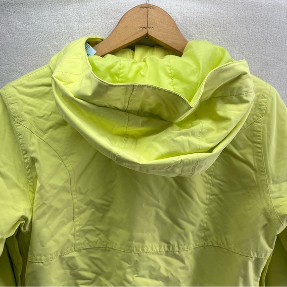 Burton DryRide Neon Green Women Ski Snow Jacket Sz Small Full Zip/Button Y2K - Picture 11 of 14